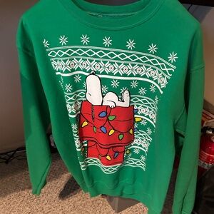 Peanuts Green Sweater